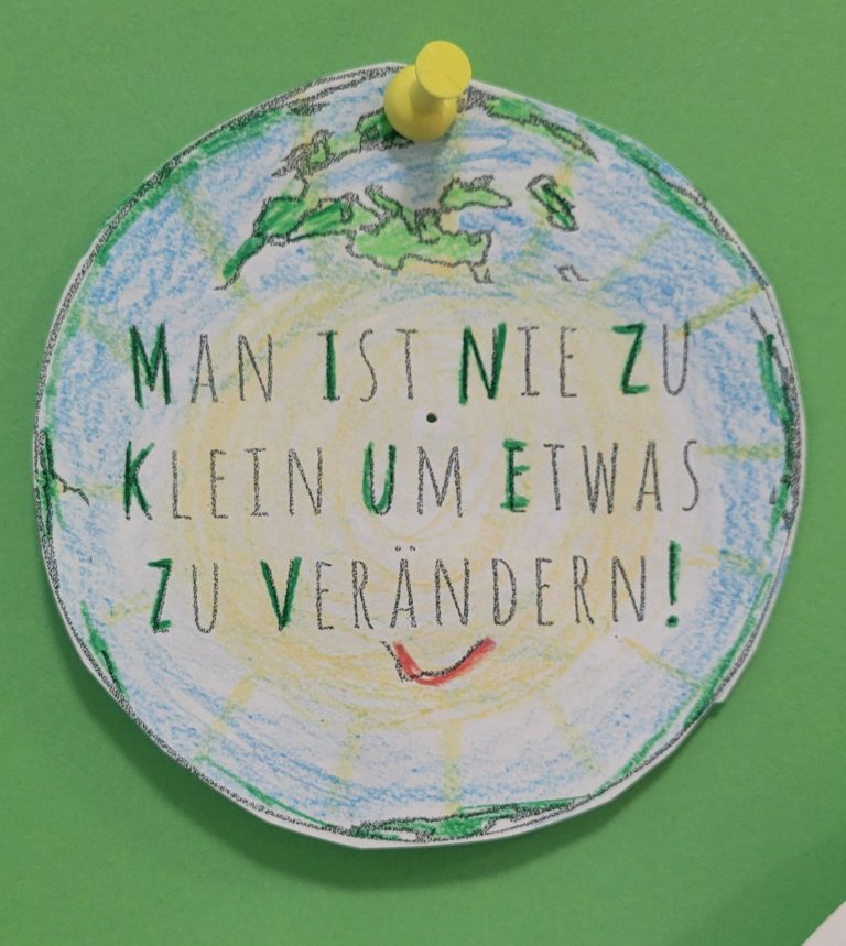 Das sind unsere Ideen, was wir für unsere Umwelt tun können.