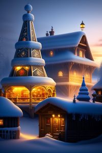 ai generated village magical village 7957867